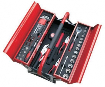 Trusa metalica cu scule Strend Pro Cube 64 unelte TSL 1/4+ 1/2 Crom Vanadium 