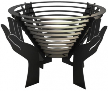 Vatra metalica de foc Krodesign KRO-1070 diametru 600 mm grosime 4 mm pentru exterior 