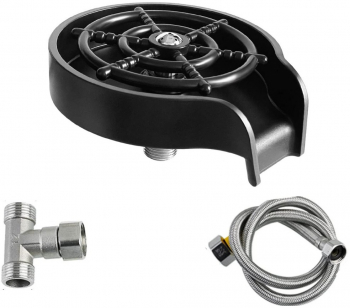 Dispozitiv pentru clatire pahare Kit spalare rapida sub jet presiune apa Rinser cu 5 orificii de pulverizare 