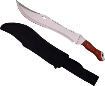 Maceta de vanatoare IdeallStore® Knife of Mind otel inoxidabil argintie 46 cm 