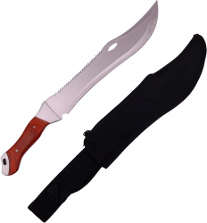 Maceta de vanatoare IdeallStore® USA Croc otel inoxidabil argintie 47 cm 