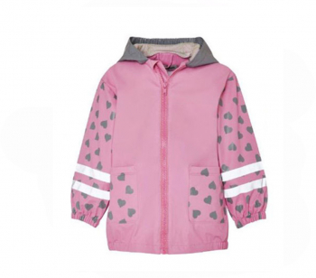 Pelerina de ploaie pentru copii Playshoes Kitten Roz 92 cm.