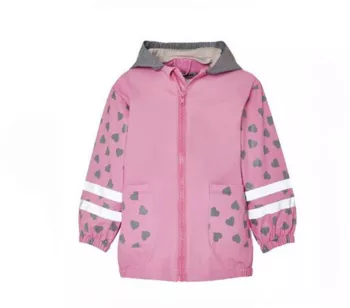 Pelerina de ploaie pentru copii Playshoes Kitten Roz 140 cm. 