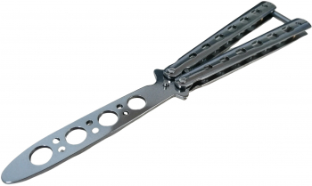 Briceag fluture de antrenament otel inoxidabil Basic Blade 22 cm argintiu 