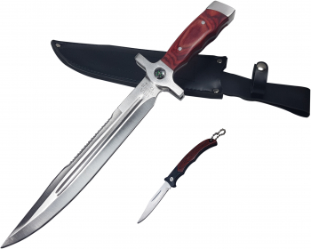 Set Cutit USA SABER vanatoresc cu busola teaca piele briceag de buzunar cadou 