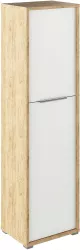 Dulap cu polite mdf natur stejar artizan alb Rioma 50x38x182.6cm 