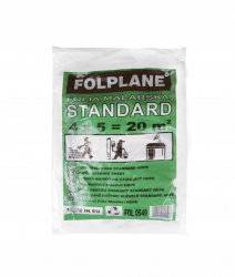Folie pentru zugravit HDPE 4x5 m 20 mp 5 microni 