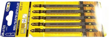 Panza lama fierastrau pendular pentru lemn plastic HCS prindere tip T set 5 buc 125 mm Drel 