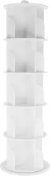 Raft rotativ 5 polite mdf alb Erion 50.5x50.5x158 cm 