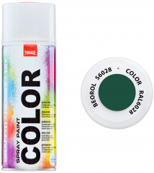 Vopsea spray acrilic verde Pino RAL6028 400 ml Beorol 