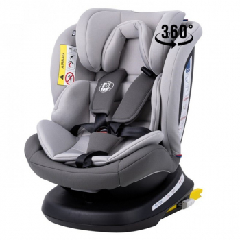 Scaun Auto Tweety Plus DELUXE BUF BOOF DuoGrey cu Isofix rotativ 360 grade 0 36 kg 