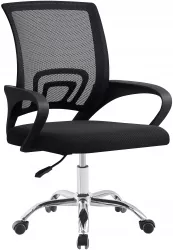 Scaun de birou negru Dex 60x60x85-95 cm 