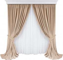 Set de 2 draperii din catifea bej nude cu rejansa semiopace 140x250 cm 