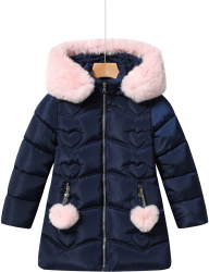 Geaca groasa fete Little HEART GLO and rsquo s 164cm 14ani 