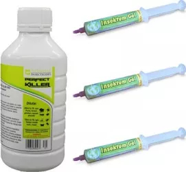 Pachet pentru combatere rapida insecte nocive sanatatii 1 buc Perfect Killer 1L + 3 buc Insektum gel 35 gr 