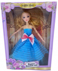 Papusa Printesa perfect girl rochita albastra articulatii flexibile 29 cm 3 ani 
