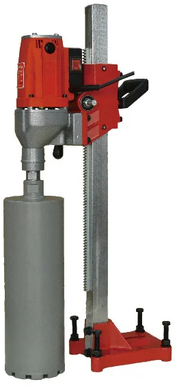 Masina de carotat profesionala pt. beton armat si materiale dure Ø 152mm 2.88kW stand inclus - CNO-OB-152E 