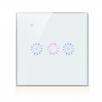 Intrerupator Smart Touch Techstar® Wireless 2.4GHz Dimmer Sticla Securizata Design Modern Iluminare LED 