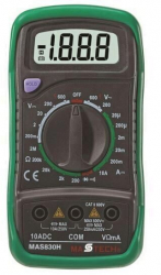Multimetru digital Mastech MAS830 tensiune masurata 600 V DC/AC curent continuu 10A 