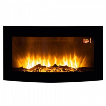 Semineu electric de perete FKK 17 2 trepte de incalzire 1000/2000 W Led Telecomanda 