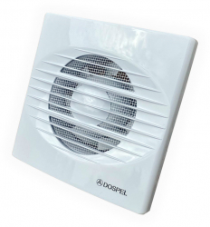 Ventilator standard dospel 100mm plasa anti-insecte debit 100 mc/h culoare alb 