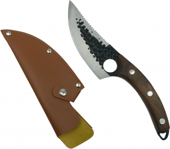 Cutit japonez lucrat manual IdeallStore and reg Shuryo 27.5 cm maro teaca piele naturala 