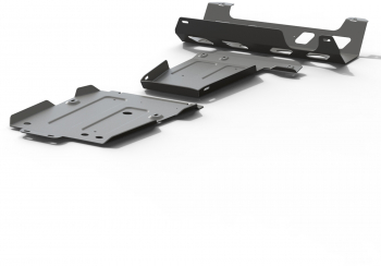 Kit scut aluminiu 3 piese Jeep Wrangler JL 2-Usi/4-Usi 2.0T 3.6 2018- 6 mm Rival 23333.2759.1.6 