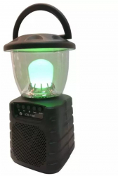 Boxa Portabila Wireless Bluetooth/AUX/TF Card/USB/FM/MIC Lumina LED Design Felinar 10W Negru 