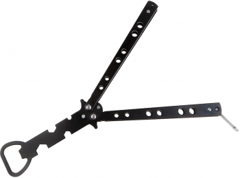 Briceag fluture de antrenament IdeallStore model deschizator capace At Your Service negru 20.5 cm 