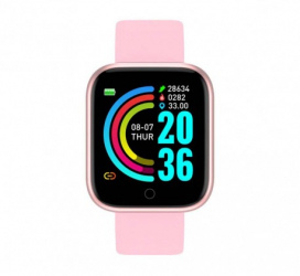 Ceas Smartwatch Techstar® Y68 1.30 inch IPS Bluetooth 4.0 Monitorizare Puls Tensiune Alerte Sedentarism 