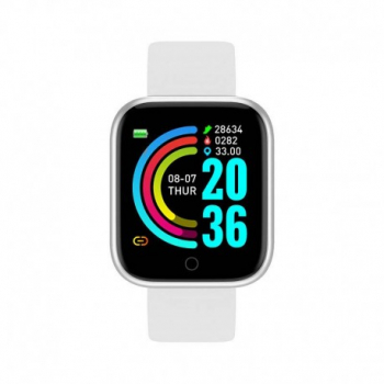 Ceas Smartwatch Techstar® Y68 1.30 inch IPS Bluetooth 4.0 Monitorizare Puls Tensiune Alerte Sedentarism 