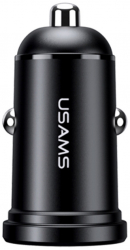 Incarcator Auto Usams C20 2.4A Dual USB Mini US-CC114 Negru 