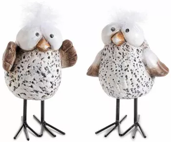 Set 2 figurine Pasari 9.5x9x15 cm 