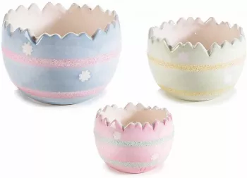 Set 3 oua decorative Paste 12.5x8.5 cm 10x6.5 cm 8x6 cm 