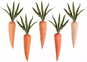 Set 5 morcovi decorativi 5x35 cm 