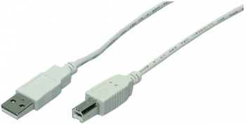 CABLU USB LOGILINK pt. imprimanta USB 2.0 T la USB 2.0 Type-B T 2m gri CU0007 