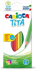 Creioane colorate Carioca Tita Clasic 12/set 
