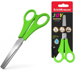 Foarfeca cu rigla Erich Krause Joy 13.5cm pentru st and acirc ngaci 