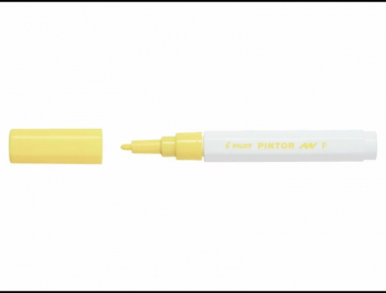 Marker cu vopsea Pintor Pilot 2.9 mm varf rotund Galben Fine 
