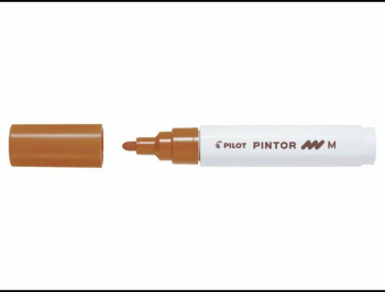 Marker cu vopsea Pintor Pilot 4.5 mm varf rotund Maro Mediu 