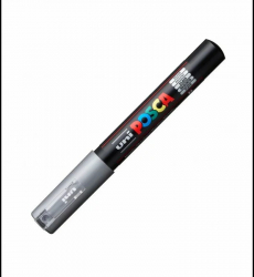 Marker Uni Posca 0.7Mm PC-1M Argintiu 