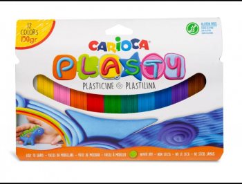 Plastilina Carioca Plasty 12culori / set 
