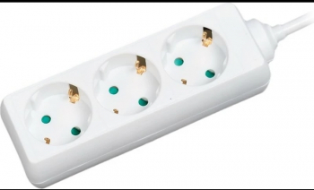 PRELUNGITOR LOGILINK Schuko x 3 conectare prin Schuko T cablu 1.4 m 16 A protectie copii alb and  LPS205 and 