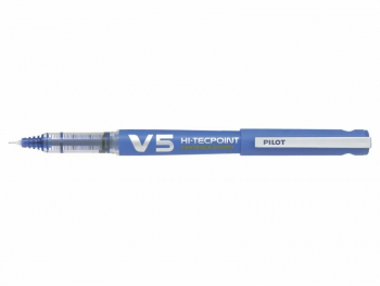 Roller V5 Hi-Tecpoint Reincarcabil 0.5 Albastru Pilot 