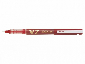 Roller V7 Hi-Tecpoint Reincarcabil 0.7 Rosu Pilot 