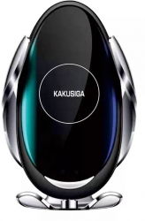 Suport Auto Incarcator wireless 15W Kakusiga KSC-772 Negru 