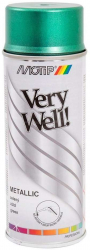 Vopsea Spray Decorativa Metalizata Motip Very Well Acrilica Verde 400 ml 