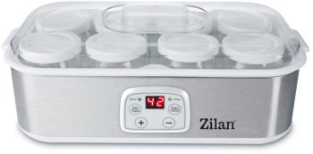 Aparat pentru facut iaurt Zilan ZLN6104 Gri afisaj LED timer termostat reglabil 