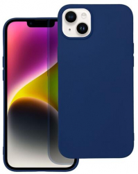 Husa Compatibila cu Apple iPhone 14 Plus iberry Candy Soft Albastru Inchis