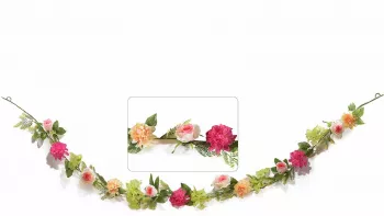 Ghirlanda flori artificiale 220 cm